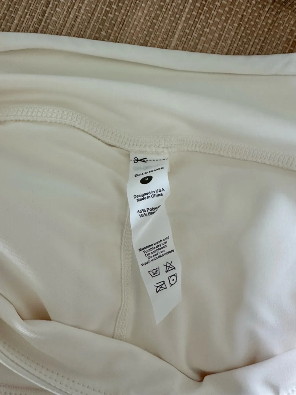 NWT Goldhinge Cannoli Cream Pleated Tennis Athletic Skirt Med - Picture 13 of 15